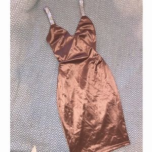 FN Rhinestone Strap Dress